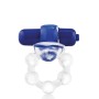 The Overtime Blue Anillo vibrador multivelocidad