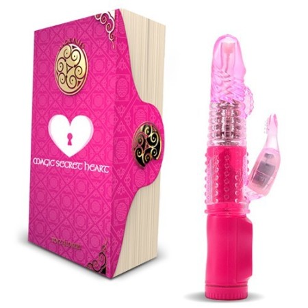 Vibrador rotador mariposa con estimulador de clítoris