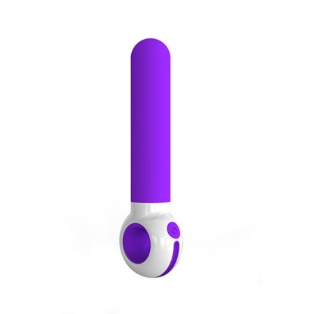 Harmonia Vibrador liso y silencioso púrpura y blanco