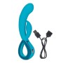 Key Leia vibrador rotador con estimulador de clítoris azul