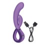 Key Leia vibrador rotador con estimulador de clítoris violeta