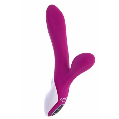 Saki: vibrador rotador con sensor de temperatura ROSA