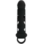 Funda alargadora para pene 15 cm con vibrador para clítoris frontal