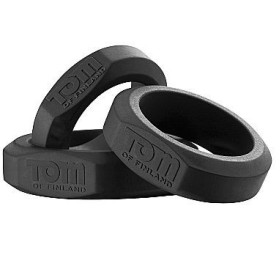TOM OF FINLAND 3 SET ANILLOS SILICONA