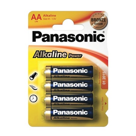 Pilas Panasonic AA Alkalinas 4 uds