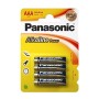 Pilas Panasonic AAA Alcalina 4 uds LR03