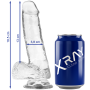 Xray Clear Dildo Realista Transparente 18.5x3.8 cm