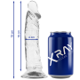 Xray Clear Dildo Transparente 19x4 cm