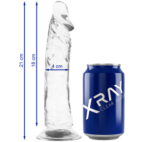 X RAY - CLEAR DILDO TRANSPARENTE 21 CM -O- 4 CM sólo 43.95€