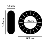 Powering  Anillo Pene  4.5 cm PR07 Negro por sólo 10,40 €