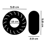 Powering  Anillo Pene  5 cm PR08 Negro por sólo 10,32 €