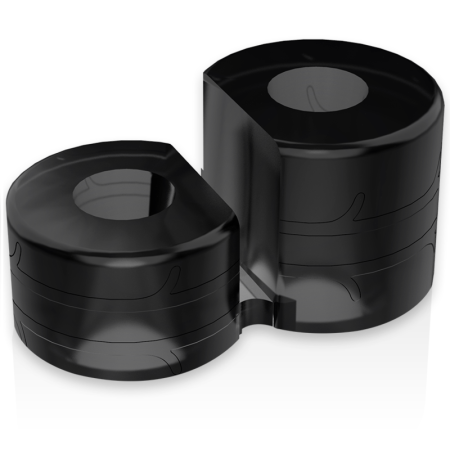 Powering  Anillo Pene  Doble PR12 Negro por sólo 15,16 €