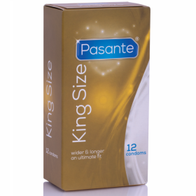 PASANTE PRESERVATIVOS KING MÁS LARGOS Y ANCHOS 12 UNIDADES por sólo 4,76 €
