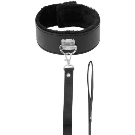 Collar BDSM Darkness Titanium | Neopreno y Cadena Negra