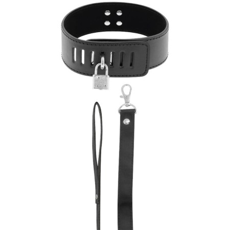 DARK NESS COLLAR BDSM CON CANDADO NEGRO por sólo 23,96 €