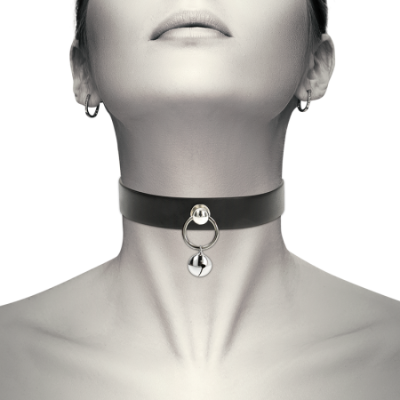 COLLAR CUERO VEGANO ACCESORIO WOMAN CASCABEL