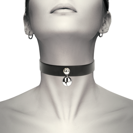 COLLAR CUERO VEGANO ACCESORIO WOMAN CASCABEL