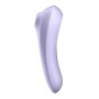 SATISFYER DUAL PLACER aire pulsado malva