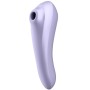 SATISFYER DUAL PLACER aire pulsado malva