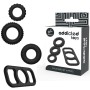 ADDICTED TOYS SET 4 ANILLOS SILICONA PARA EL PENE por sólo 7,12 €