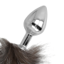 PLUG ANAL 7 CM COLA MARRON Y GRIS 40 CM por sólo 27,16 €