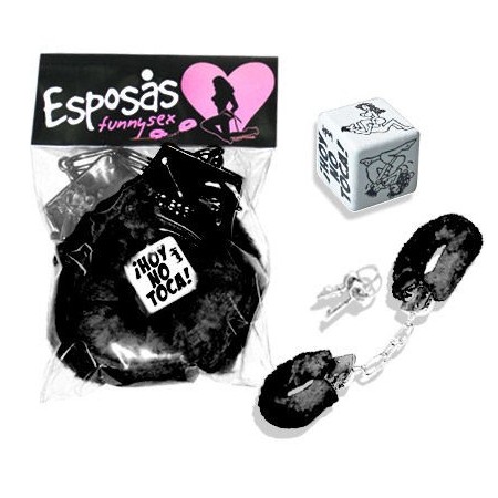 PACK ESPOSAS Y DADO POSTURAS NEGRO por sólo 7,12 €