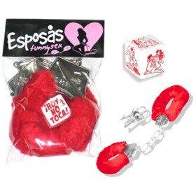 PACK ESPOSAS Y DADO POSTURAS ROJO por sólo 7,12 €