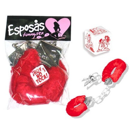 PACK ESPOSAS Y DADO POSTURAS ROJO por sólo 7,12 €