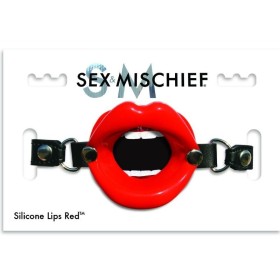 SEX & MISCHIEF MORDAZA LABIOS ROJOS SILICONA por sólo 19,92 €