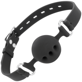 DARKNESS MORDAZA TRANSPIRABLE SILICONA NEGRO por sólo 15,16 €