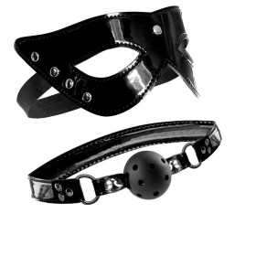 FETISH FANTASY EDICION LIMITADA ANTIFAZ CUERO Y MORDAZA por sólo 19,20 €