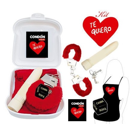 KIT ERÓTICO ROJO TE QUIERO / I LOVE YOU