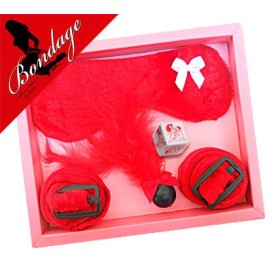 KIT ANTIFAZ BONDAGE ROJO INEDIT por sólo 12,72 €