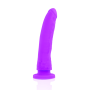 DILDO LILA SILICONA MEDICA 17 X 3CM