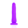 DILDO LILA SILICONA MEDICA 17 X 3CM