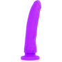 ARNES + DILDO LILA SILICONA MEDICA 23 X 4.5 CM