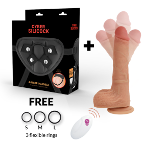 CYBER SILICOCK ARNÉS SILICONA LIQUIDA MR RICK  CONTROL REMOTO por sólo 103,56 €
