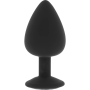 PLUG ANAL SILICONA DIAMOND TALLA M - 8 CM