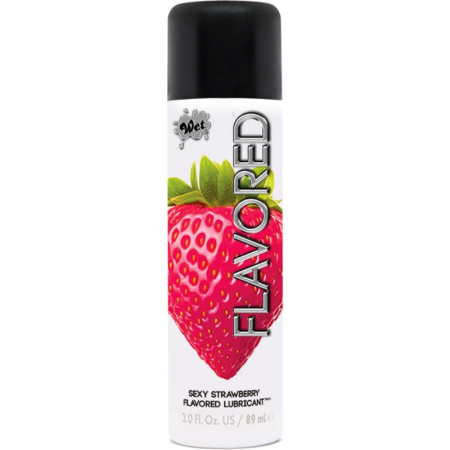 WET FLAVORED LUBRICANTE FRESA 89 ML por sólo 9,38 €