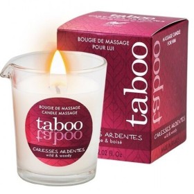 TABOO VELA DE MASAJE PARA ÉL CARESSES ARDENTES AROMA HELECHO por sólo 11,96 €