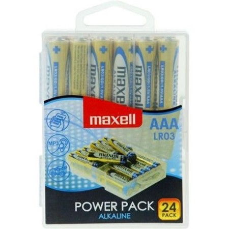 MAXELL PILA ALCALINA AAA LR03 PACK*24 PILAS por sólo 10,36 €