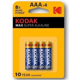 KODAK MAX  SUPER PILA ALCALINA AA LR6 BLISTER*4 por sólo 1,52 €