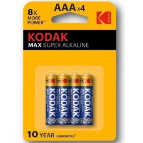 KODAK MAX SUPER PILA ALCALINA AAA LR03 BLISTER*4 por sólo 1,52 €