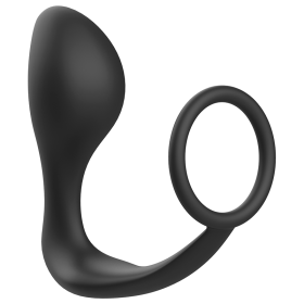 PLUG ANAL CON ANILLO SILICONA NEGRO por sólo 19,96 €