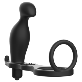 PLUG ANAL CON ANILLO SILICONA NEGRO por sólo 23,96 €
