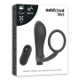 ANILLA PENE CON PLUG ANAL CONTROL REMOTO NEGRO RECARGABLE