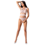 PASSION WOMAN BS083 TEDDY CUERPO DE RED BLANCO ONE SIZE por sólo 9,89 €