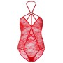 LEG AVENUE STRAPPY ROSE LACE TEDDY S/M