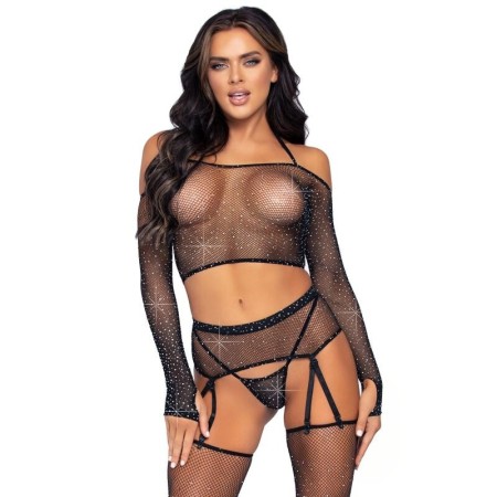 LEG AVENUE SET CUATRO PIEZAS por sólo 31,99 €