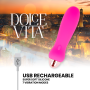 DOLCE VITA VIBRADOR RECARGABLE FIVE ROSA 10 VELOCIDADES por sólo 19,96 €